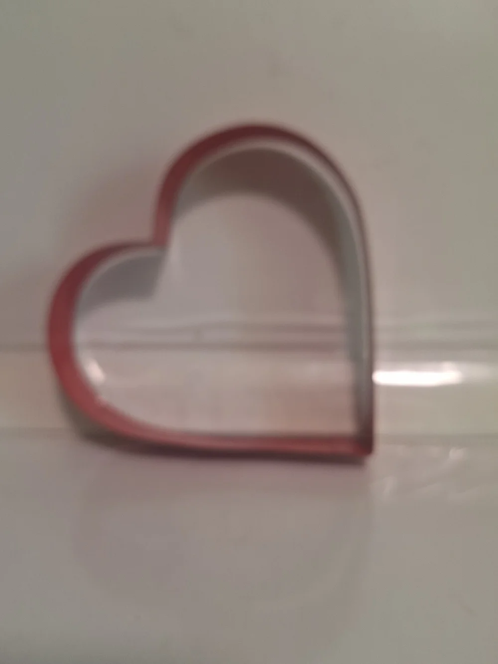 T.J.Maxx Red Heart Cookie Cutter Set with Scalloped Metal Insert